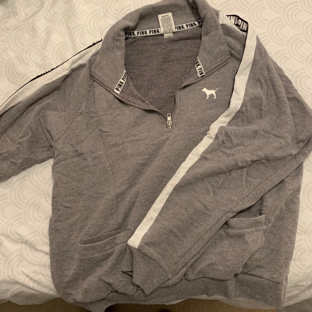 PINK quarter zip sweatshirt